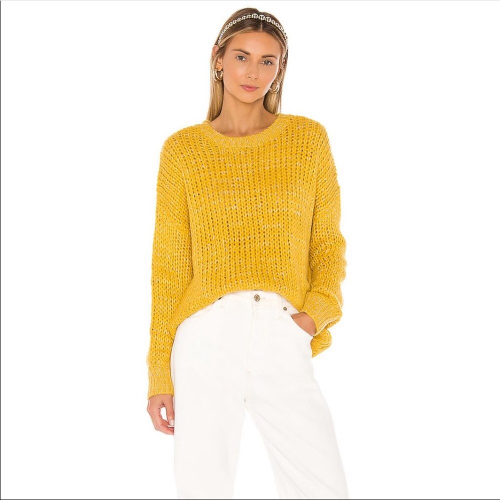 Superdown “Shelia” Sweater in mustard NWT Size S
